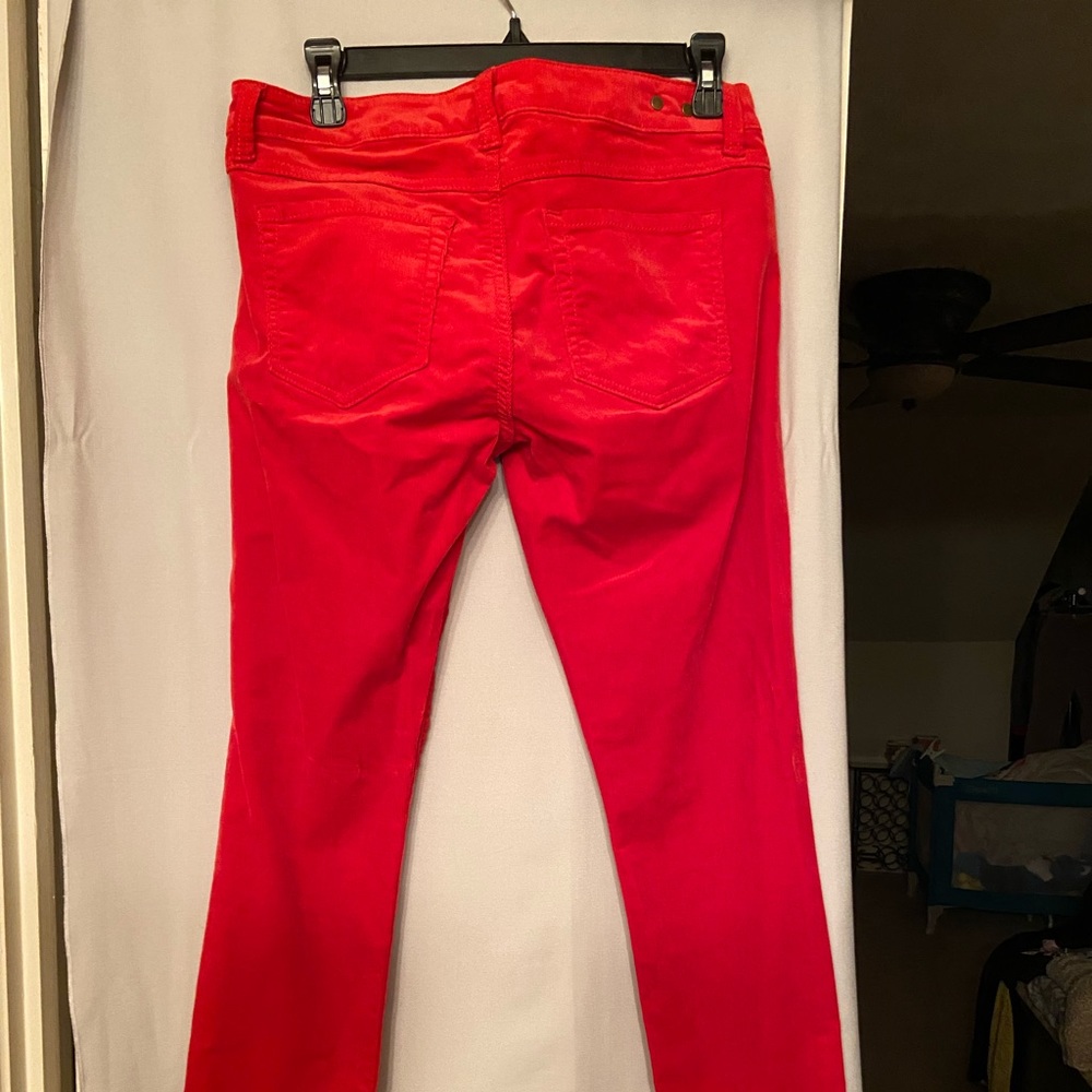 Cabi Red Skinny Cords